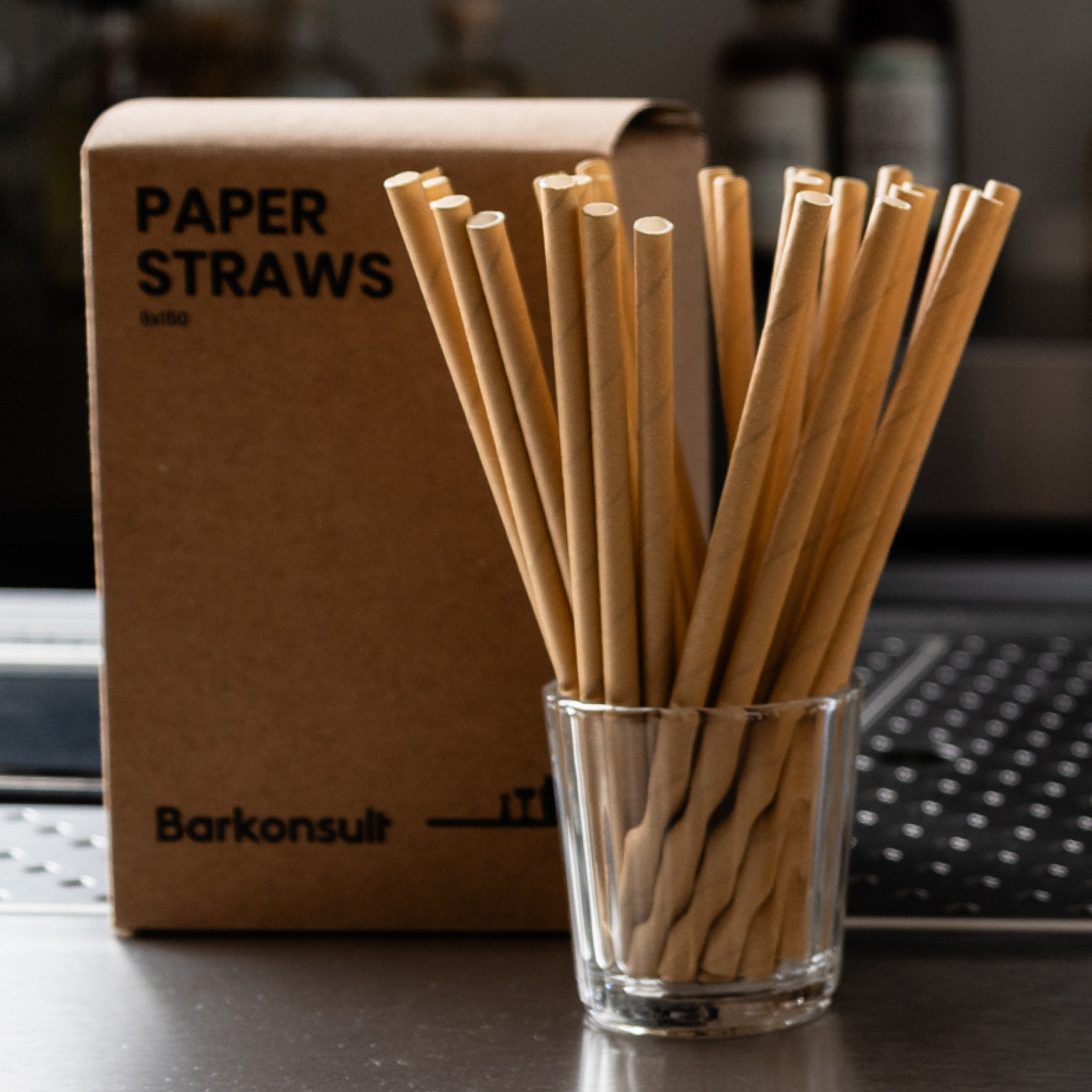 Barkonsult Paper Straw Beige Ø 8 x 150 mm, 250 pcs