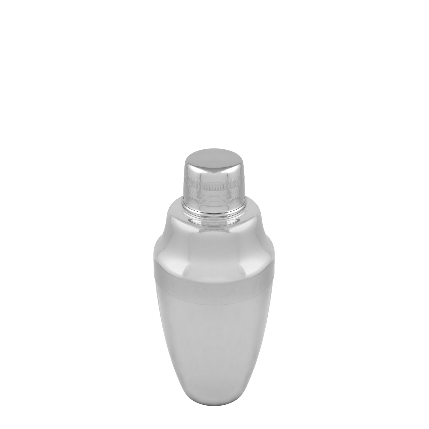 A stainless steel Yukiwa shaker with a 360 ml capacity, designed for making cocktails.