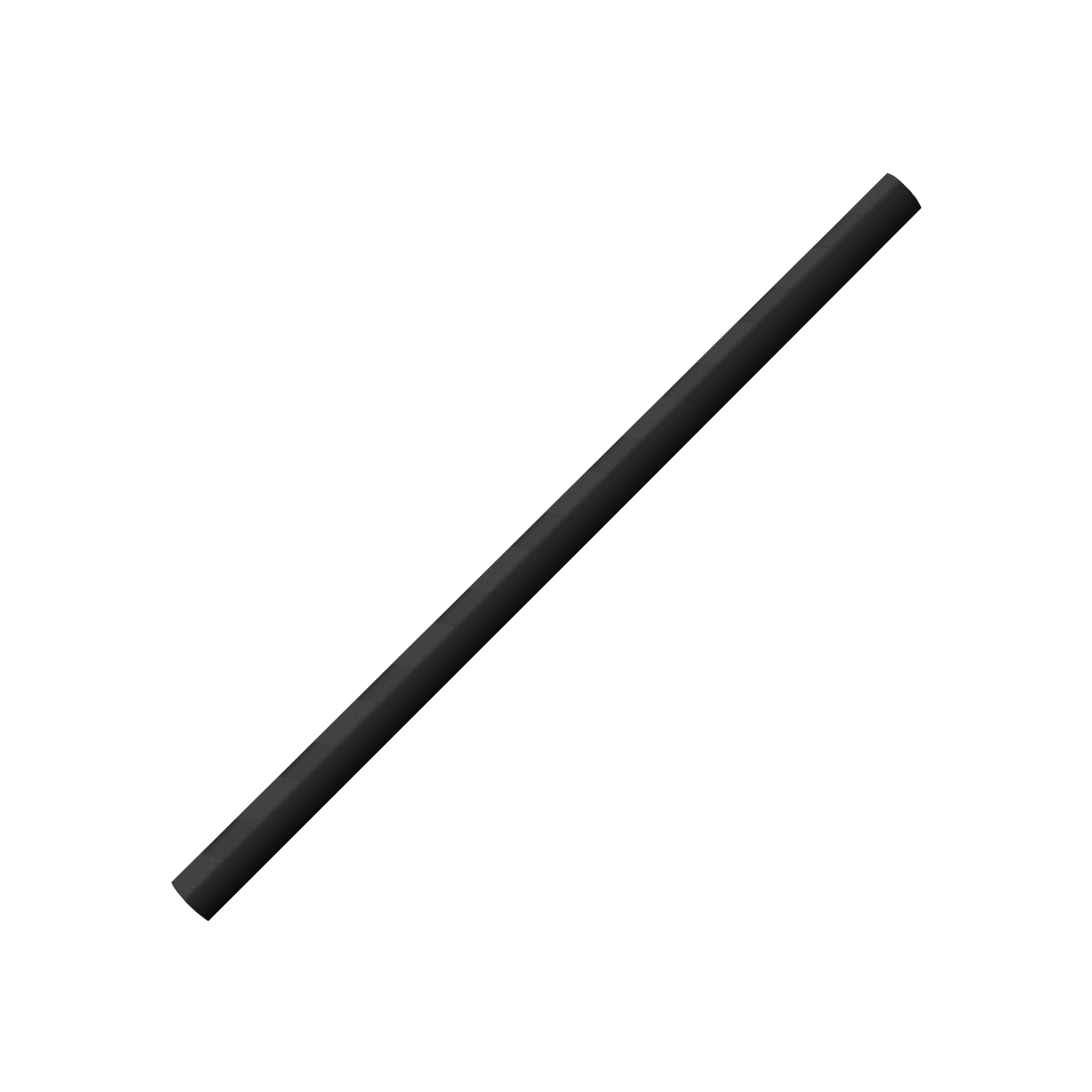 Paper Straw Black Ø 8 x 150 mm, 250 pcs