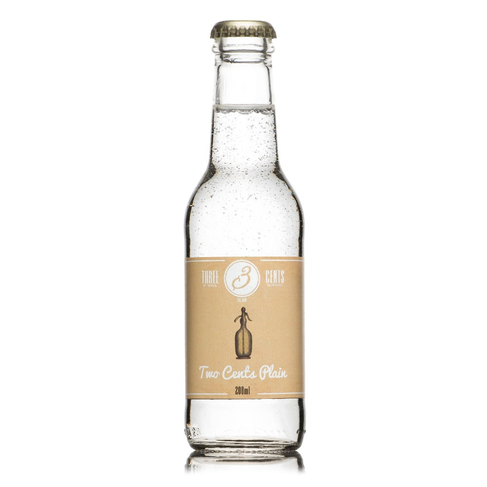 Three Cents Plain Soda 24 x 200 ml